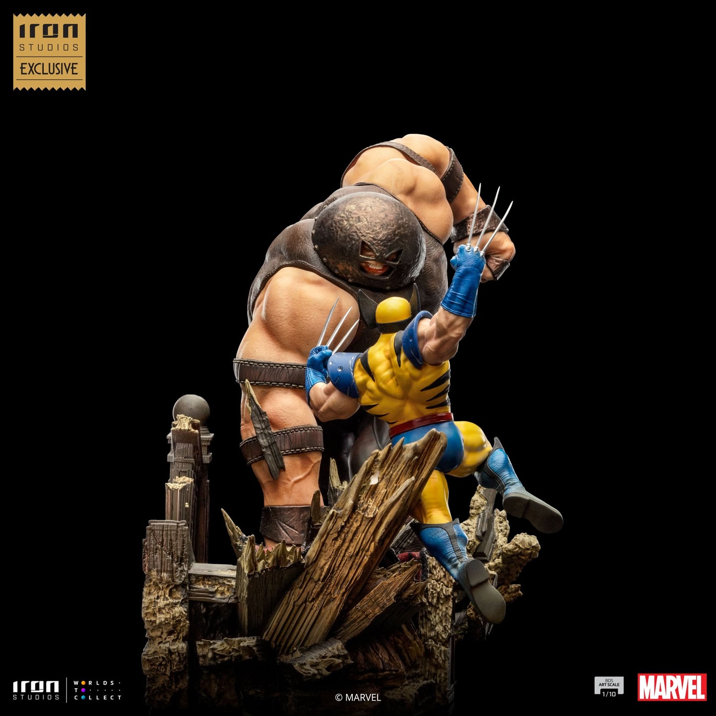 Wolverine vs Juggernaut Statue - X-Men - Art Scale 1/10 - Iron Studios