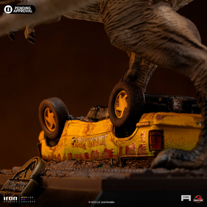 Pre-Order - T-Rex Attack Statue - Jurassic Park - Icons - Iron Studios