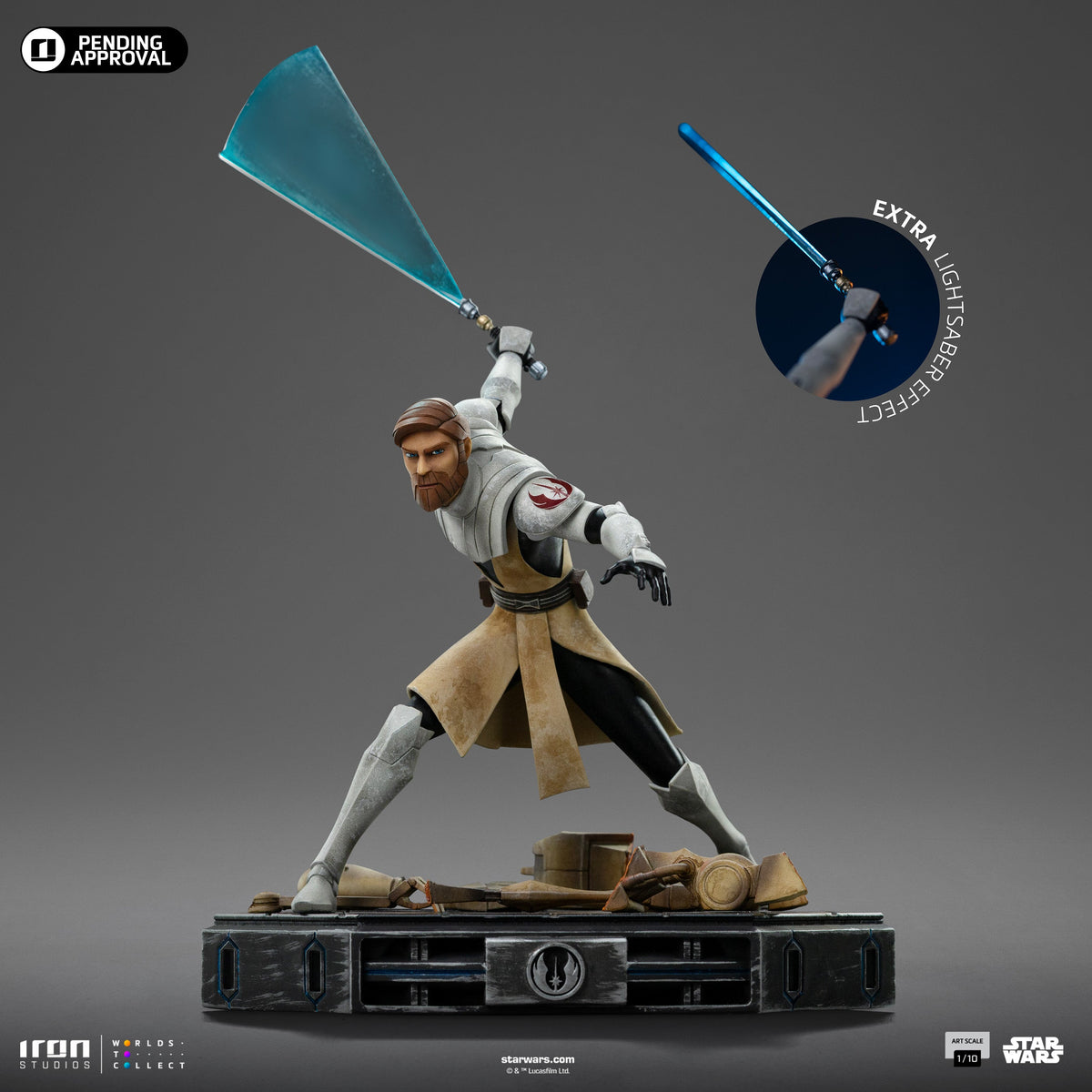 Obi-Wan Kenobi Statue - Star Wars: Clone Wars - Art Scale 1/10