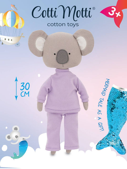 CADEAUPAKKET: Annie de Koala knuffel + zeemeerminstaart