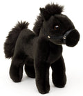 Peluche Cheval Noir Debout sans Selle