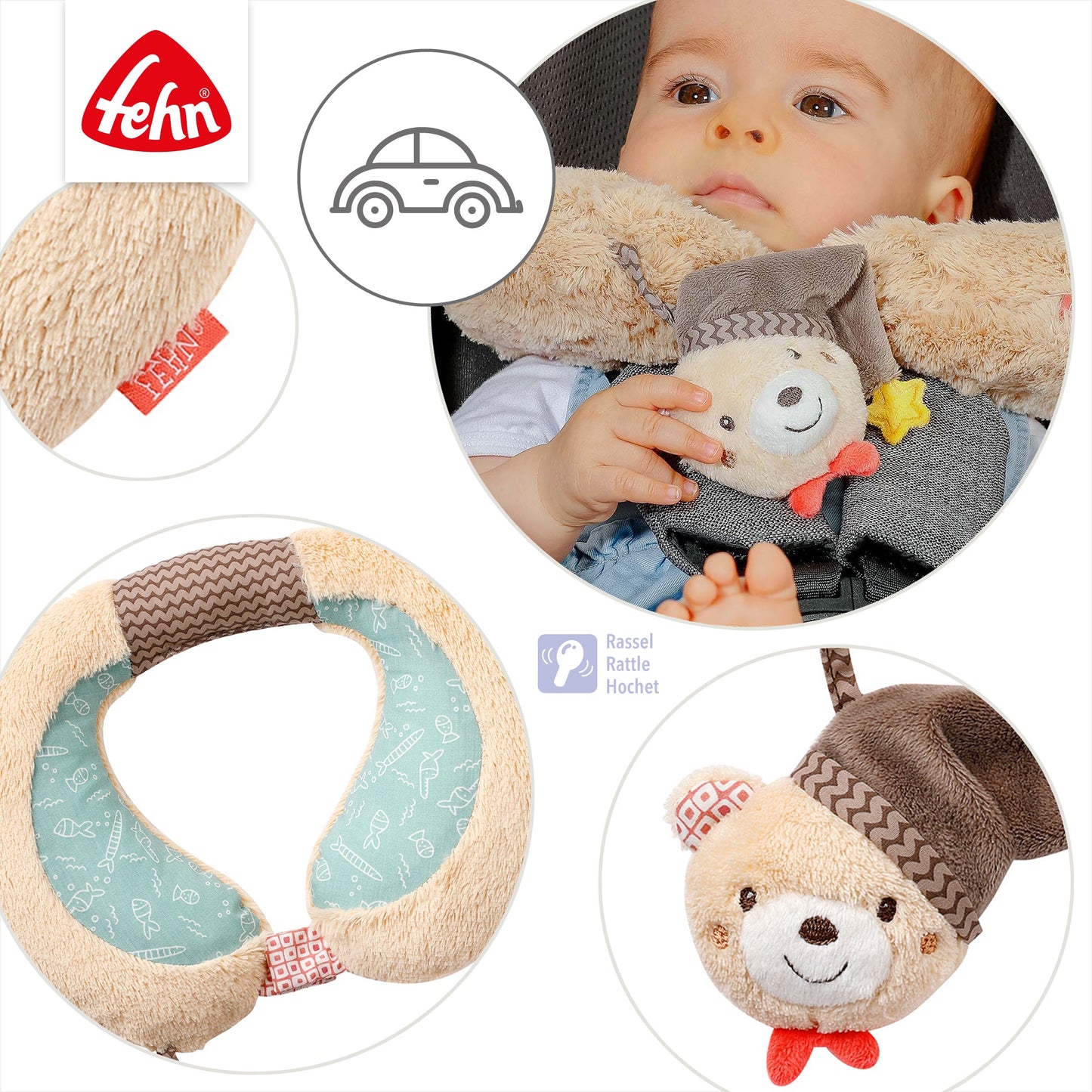 Bear neck pillow