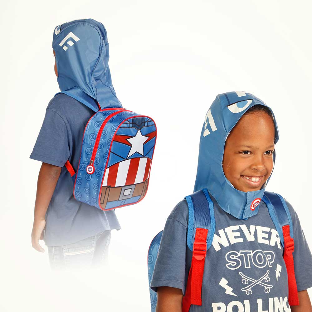 Sac à Dos à Capuche Hood Marvel Captain America « GuriHiru »