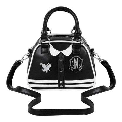 Sac à Main Bowling Fashion Wednesday « Varsity Casual » – Noir