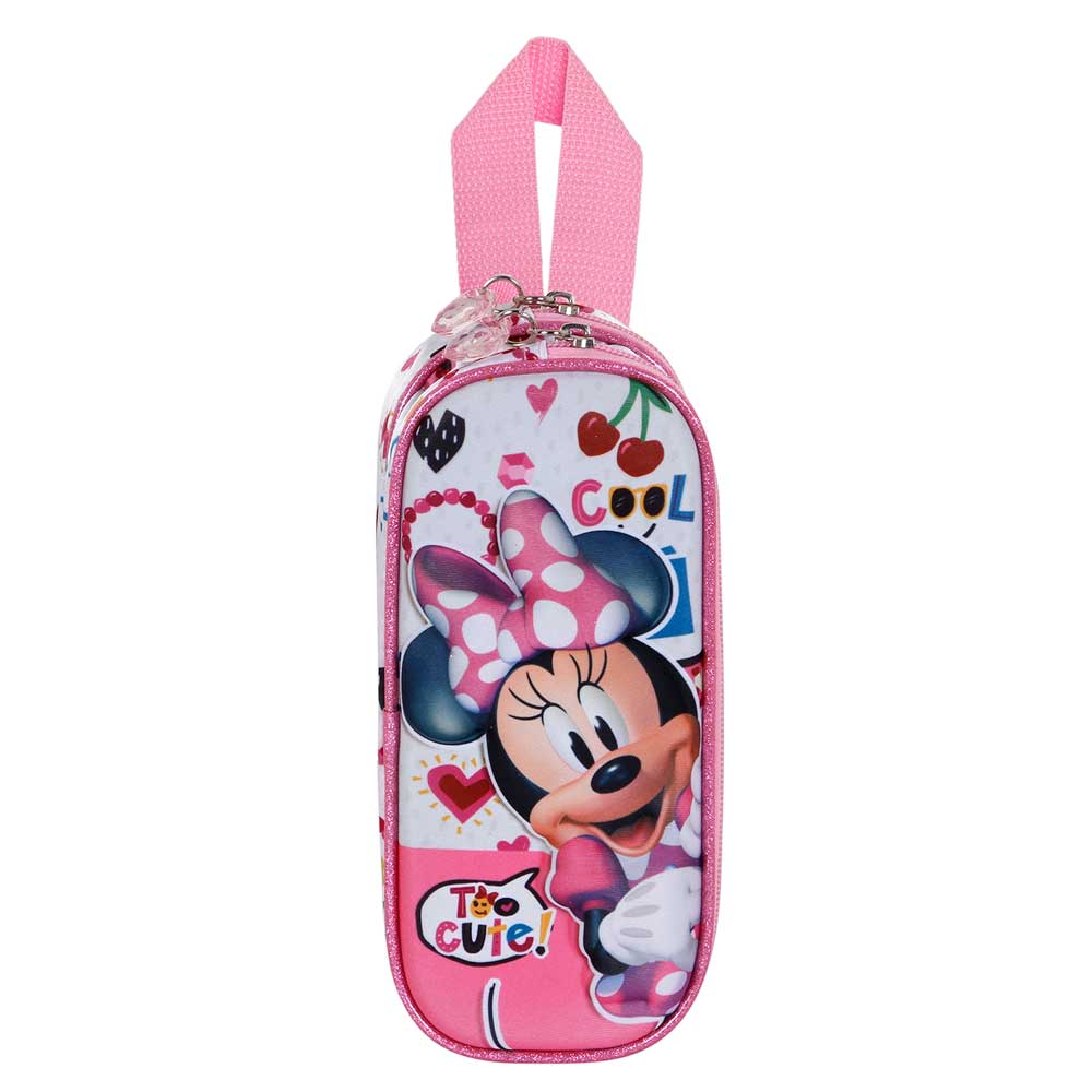 Trousse 3D Double Disney Minnie Mouse « Too Cute »