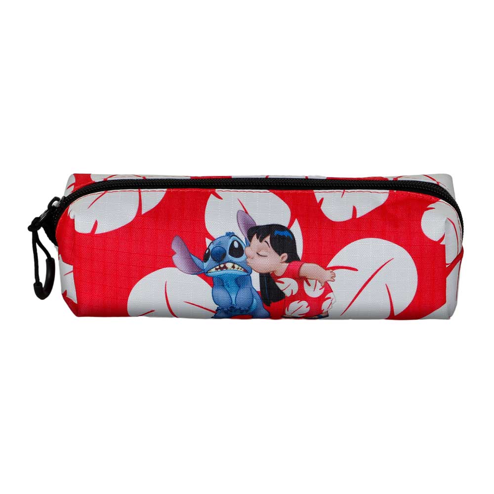 Trousse Carrée FAN 2.2 Disney Lilo & Stitch « Kiss » – Rouge