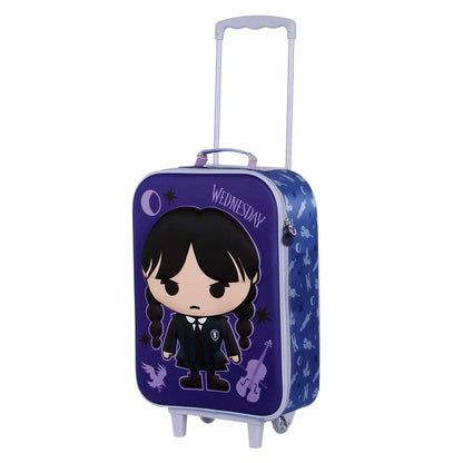 Valise à Roulettes Soft 3D Wednesday « Chibi »