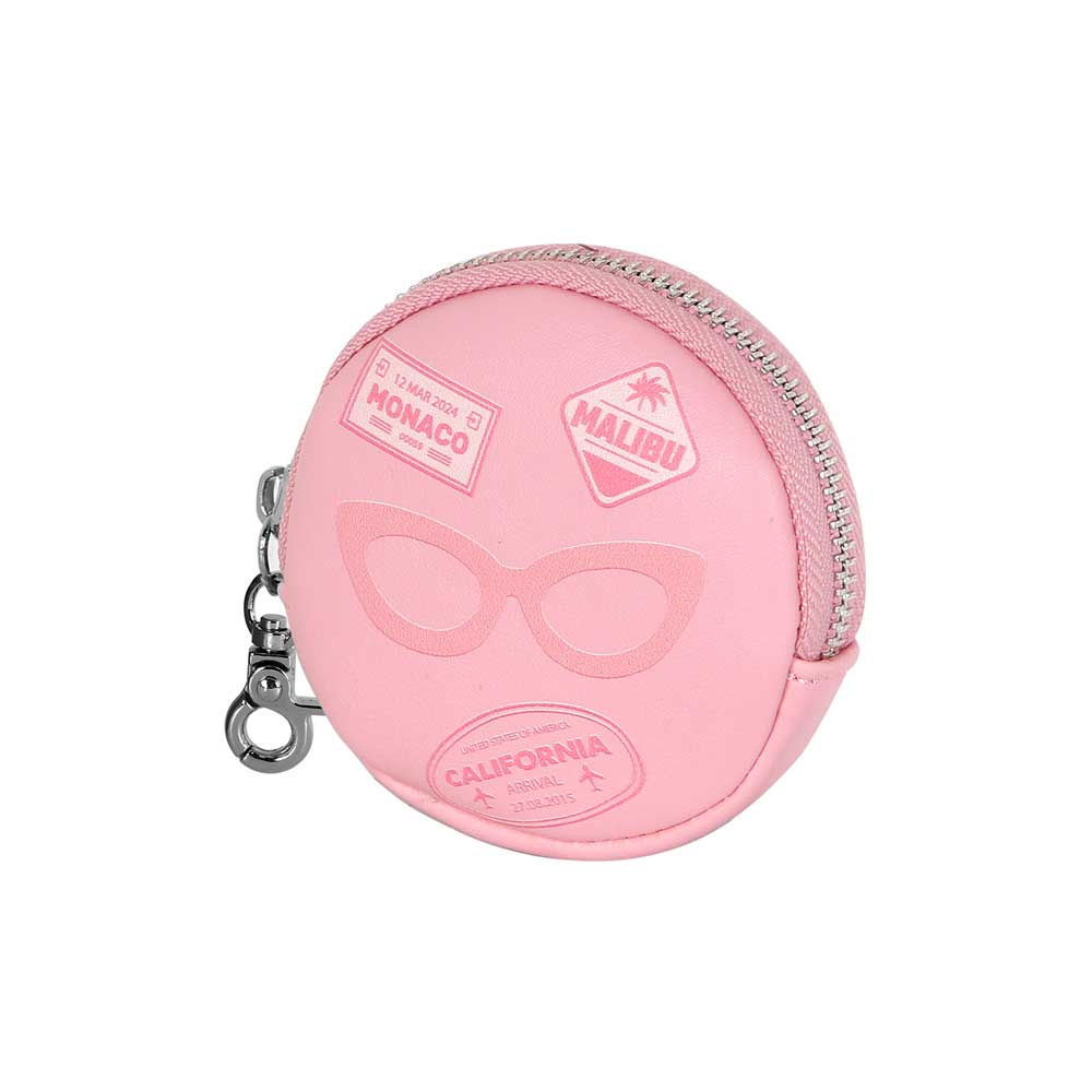 Porte-Monnaie Cookie Barbie « Travel » – Rose
