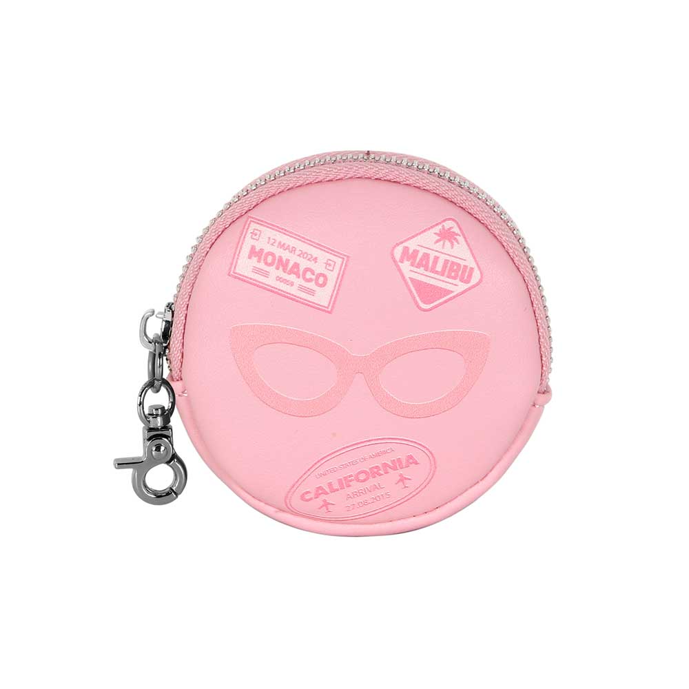 Porte-Monnaie Cookie Barbie « Travel » – Rose
