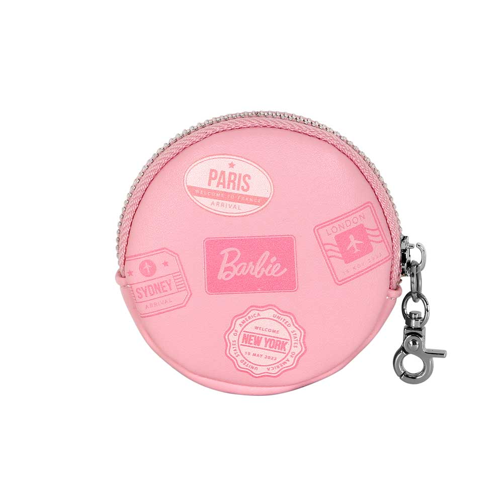 Porte-Monnaie Cookie Barbie « Travel » – Rose