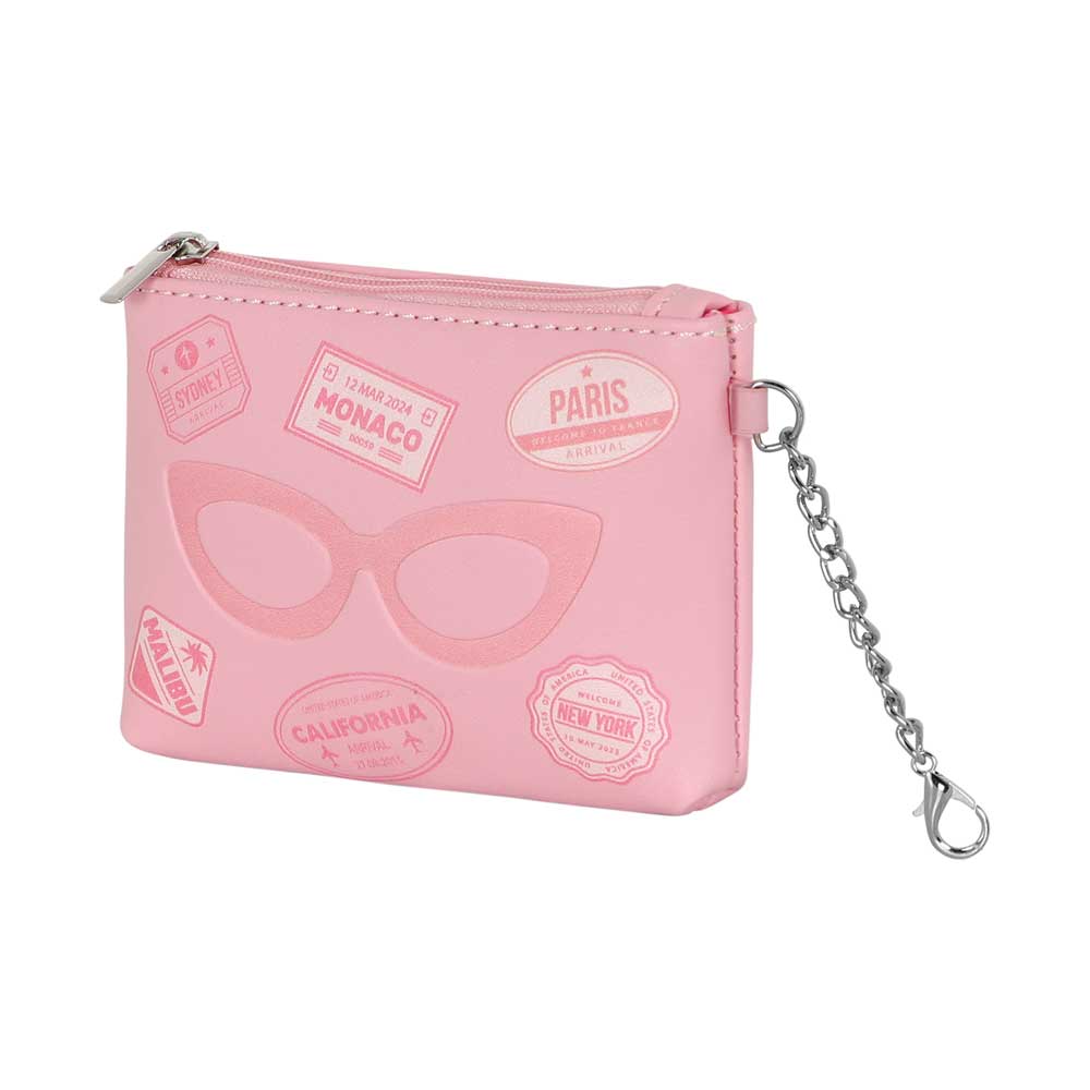 Porte-Monnaie & Porte-Cartes Barbie « Travel » – Rose