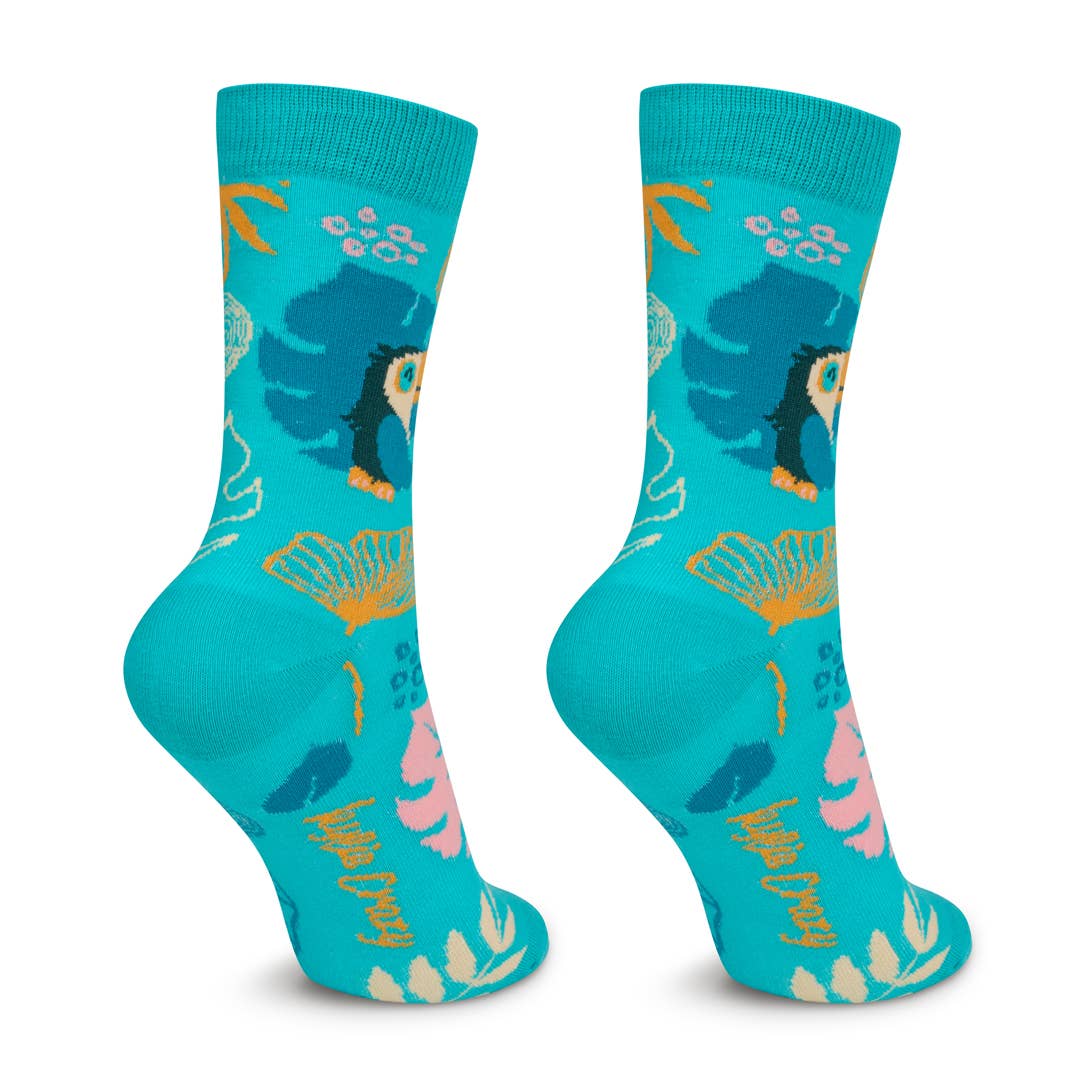 Children's cotton socks, durable and fun, tropical pattern