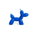 Elektrisch blauwe ballonhond kaars