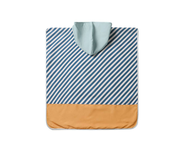 Blues & Beyond Striped Beach Poncho M