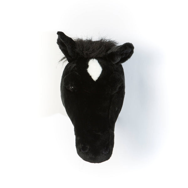 Décoration Murale Peluche Pierre le Cheval Noir - Wild & Soft