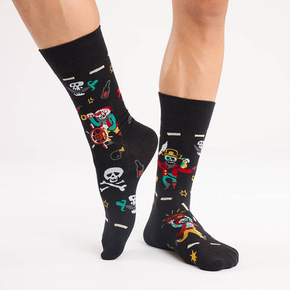 PIRATA Fun Seamless Unisex Cotton Socks