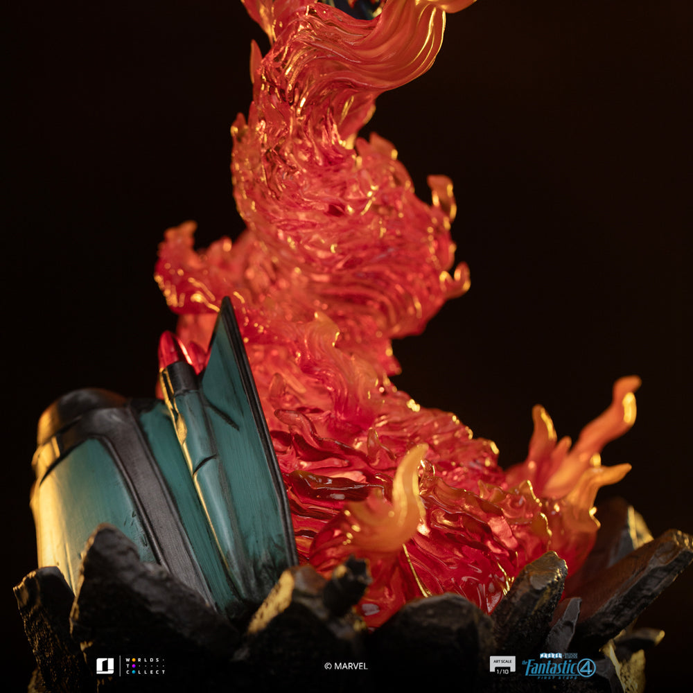 Human Torch Statue (Blue Suit Variant) - Fantastic Four - Art Scale 1/10 - Iron Studios