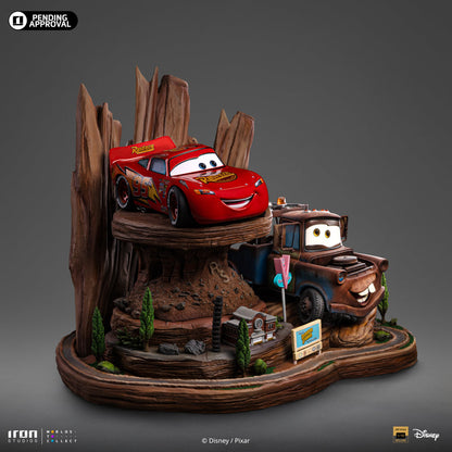 Pre-Order - Lightning McQueen & Tow Mater Statue - Cars - Deluxe Art Scale 1/10 - Iron Studios