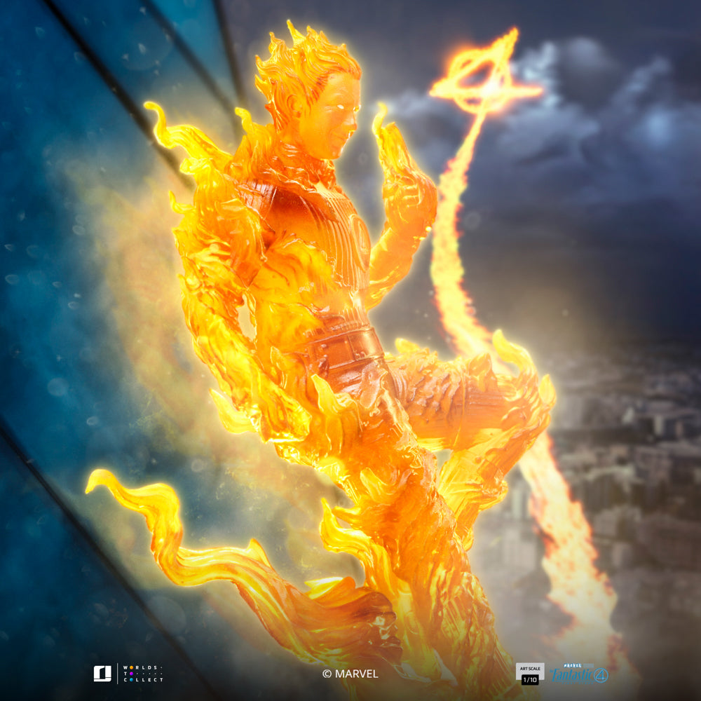 Human Torch Statue - The Fantastic Four: First Steps - Art Scale 1/10 - Iron Studios
