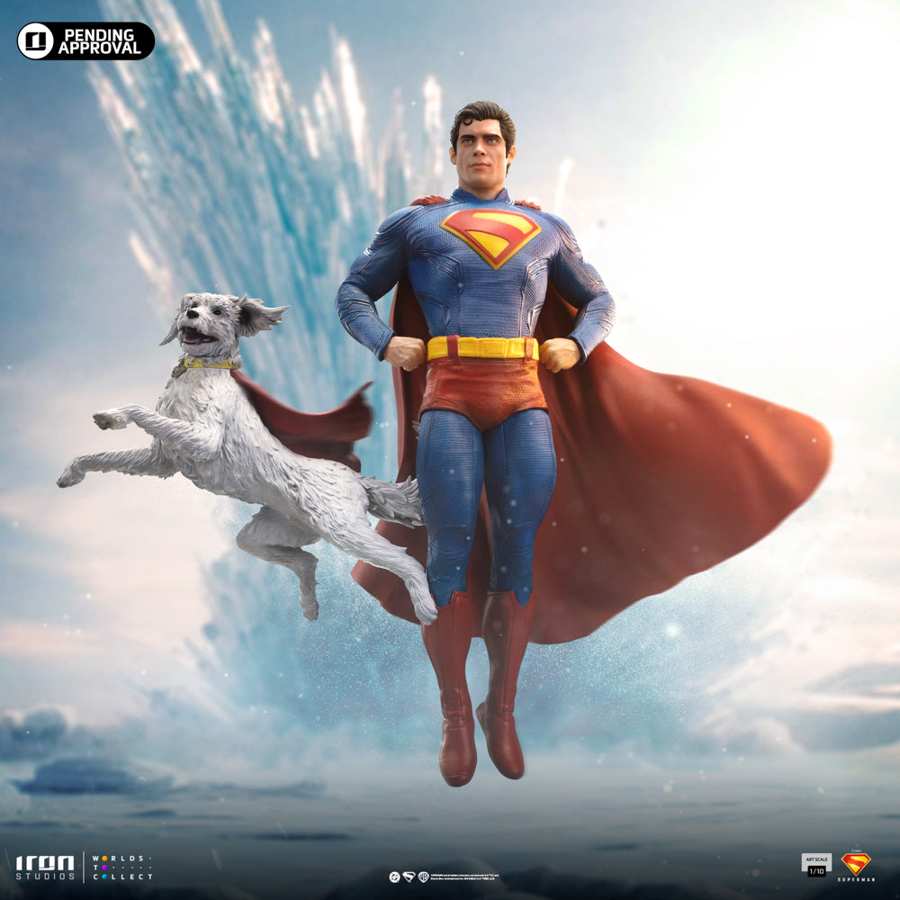 Superman and Krypto Statue - Superman: Legacy - Art Scale 1/10 - Iron Studios