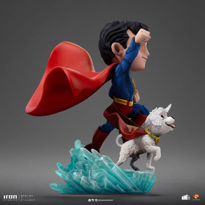 Superman and Krypto Statue - Superman - MiniCo - Iron Studios