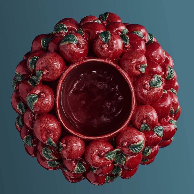 Vase Pomme, Grès rouge, 42 x 42 x 32 cm