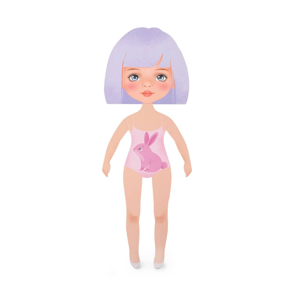 Clothing set: checkered shirt for 28cm doll