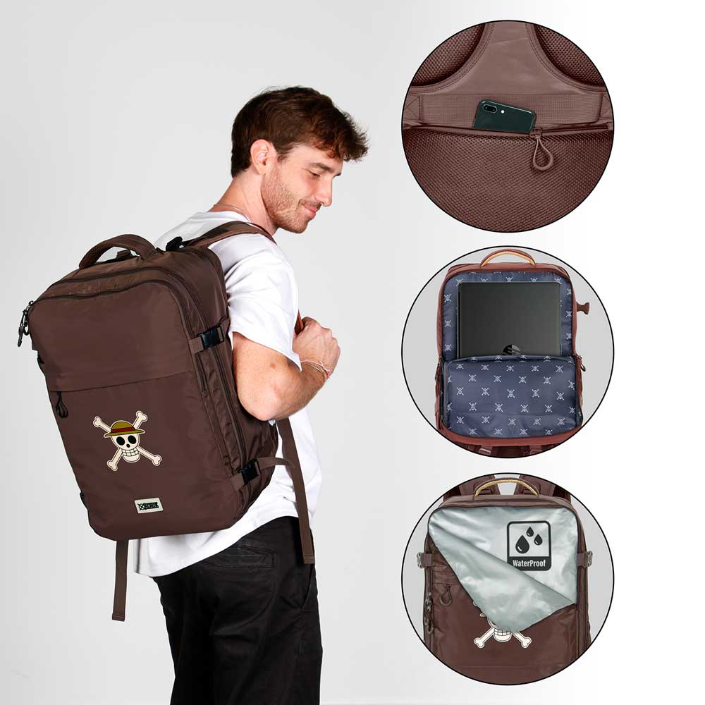 Sac à Dos de Voyage Mercury 47x23x33cm One Piece « Skull-Grand »