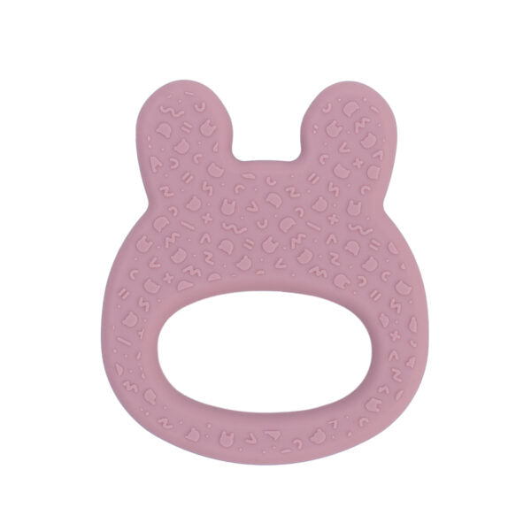 Dusty pink rabbit teeth