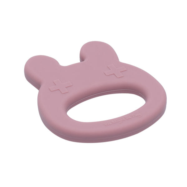 Dusty pink rabbit teeth