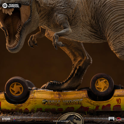 Pre-Order - T-Rex Attack Statue - Jurassic Park - Icons - Iron Studios