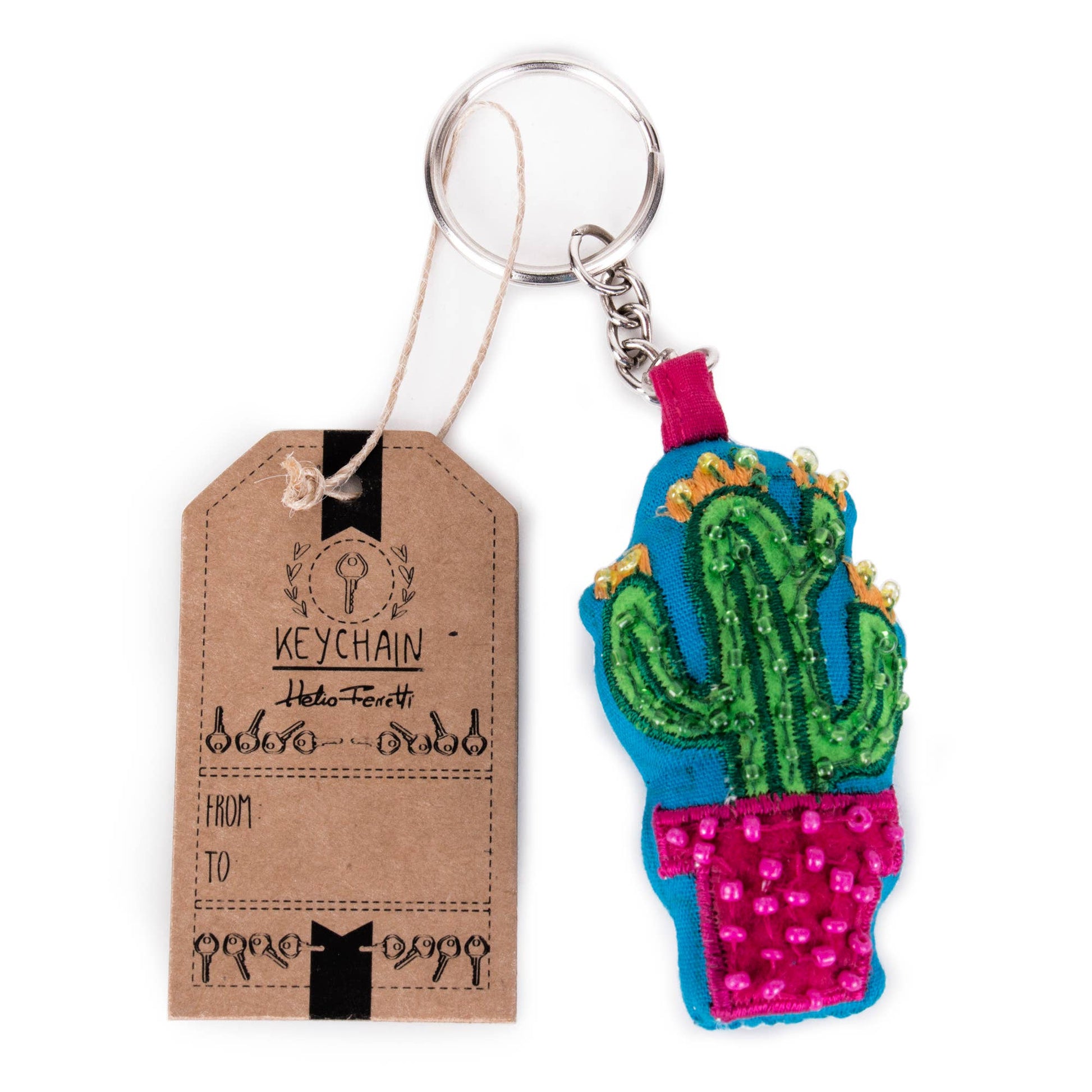 Porte Clés Broderie Boho Helio Ferretti Vue 2