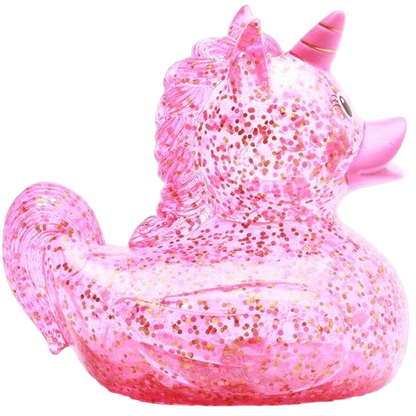 Glittery Pink Unicorn Duck