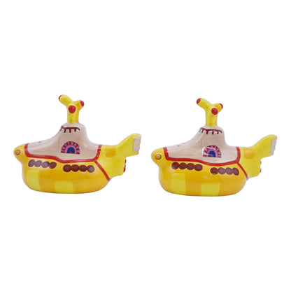 The Beatles Yellow Submarine ceramic salt and pepper shakers