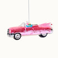 Retro roze auto hangdecoratie