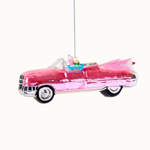 Retro Pink Car Hanging Decoration