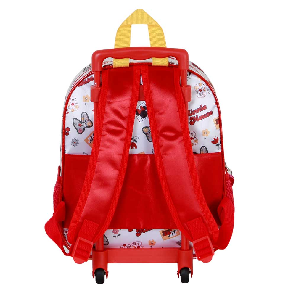 Disney Minnie Mouse « Flowered » Small 3D Wheeled Backpack