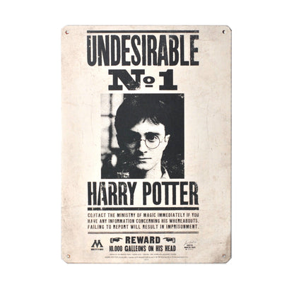 A5 metal sign - Harry Potter (Undesirable No. 1)