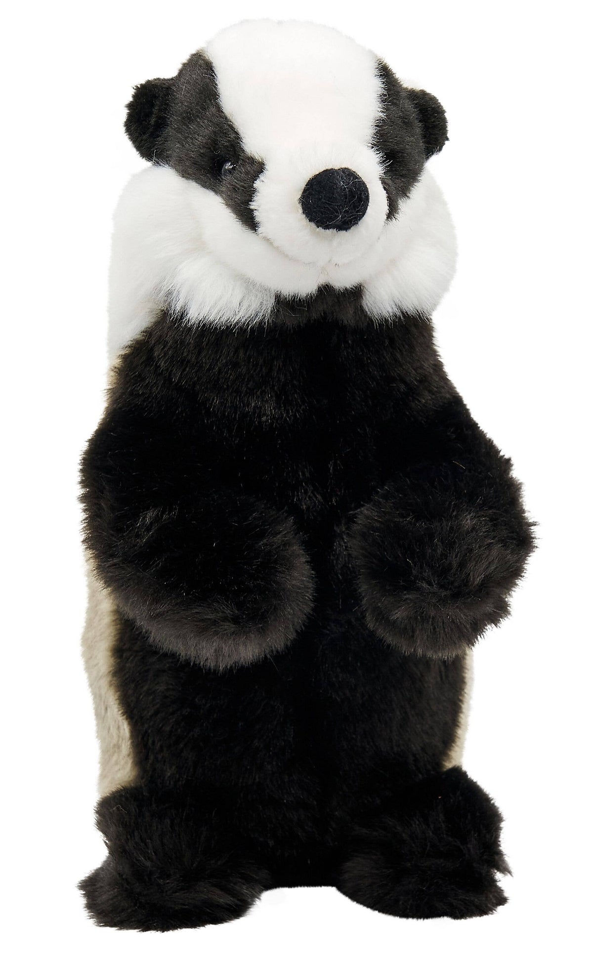 Sitting badger plush toy