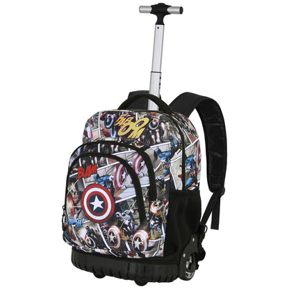 Sac à Dos à Roulettes GTS FAN Marvel Captain America « Comic »