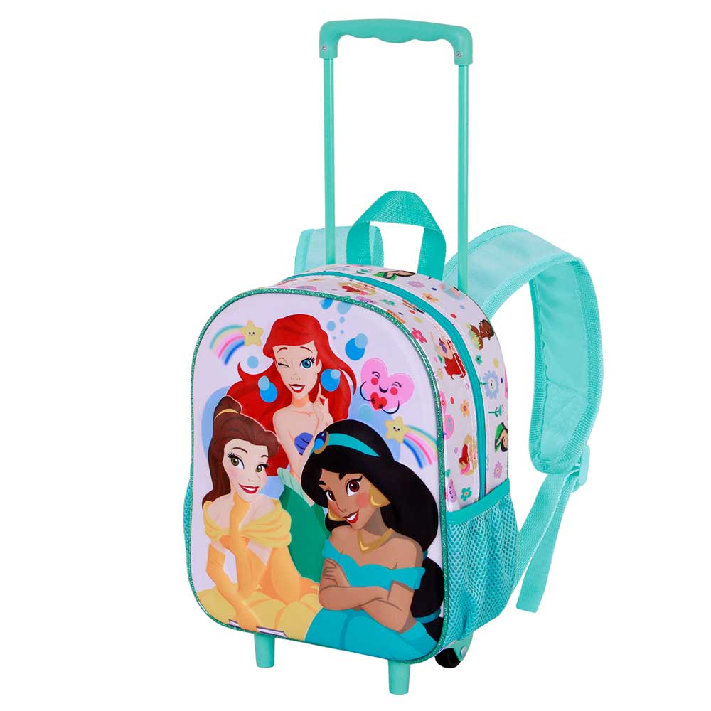 Sac à Dos 3D à Roulettes Petit Disney Princesses « Rainbows »