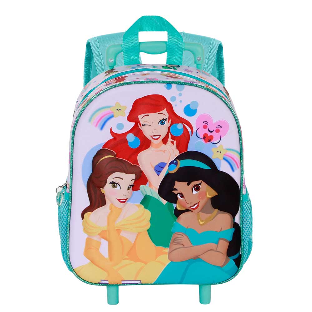 Sac à Dos 3D à Roulettes Petit Disney Princesses « Rainbows »