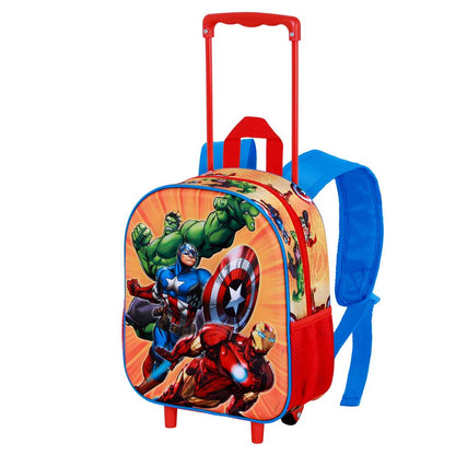 Sac à Dos 3D à Roulettes Petit Marvel Avengers « Attack »
