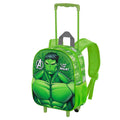 Kleiner 3D-Rucksack mit Rollen Marvel « Hulk Rage »