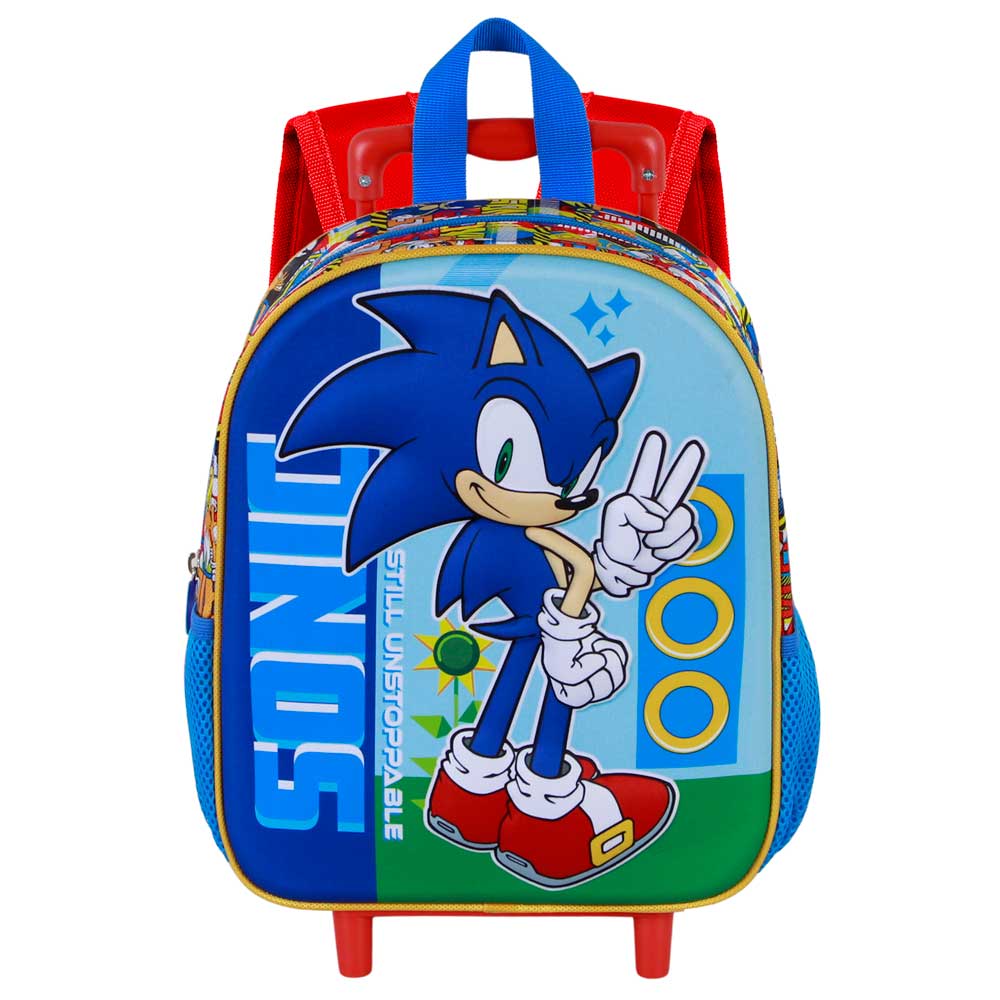Sac à Dos 3D à Roulettes Petit Sonic the Hedgehog « SEGA Unstoppable »