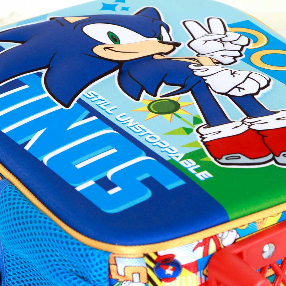 Sac à Dos 3D à Roulettes Petit Sonic the Hedgehog « SEGA Unstoppable »