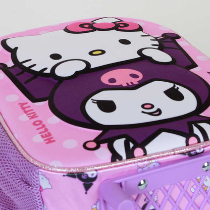 Sac à Dos ludique 3D avec petites roues Hello Kitty