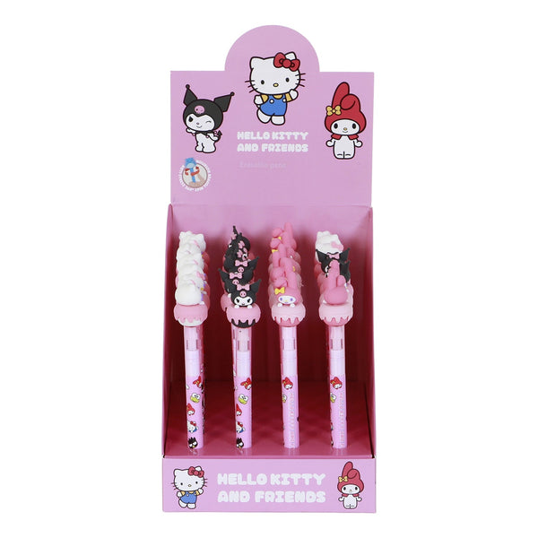 Présentoir 24 Unités Stylo Gel Effaçable Hello Kitty « Mix »