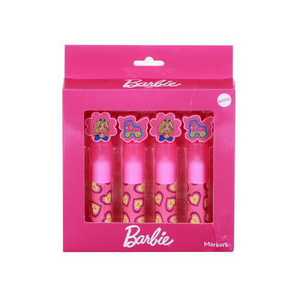 Lot de 4 Marqueurs Fluorescents Barbie