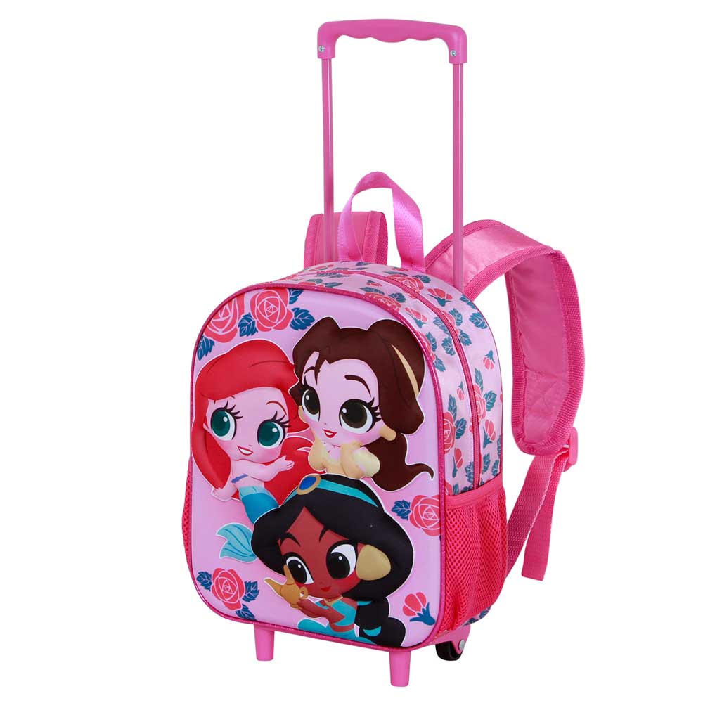 Sac à Dos 3D à Roulettes Petit Disney Princesses « Flowers »